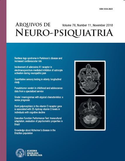 2019 - Revista Arquivos de Neuropsiquiatria $418,00 - Blibioteca