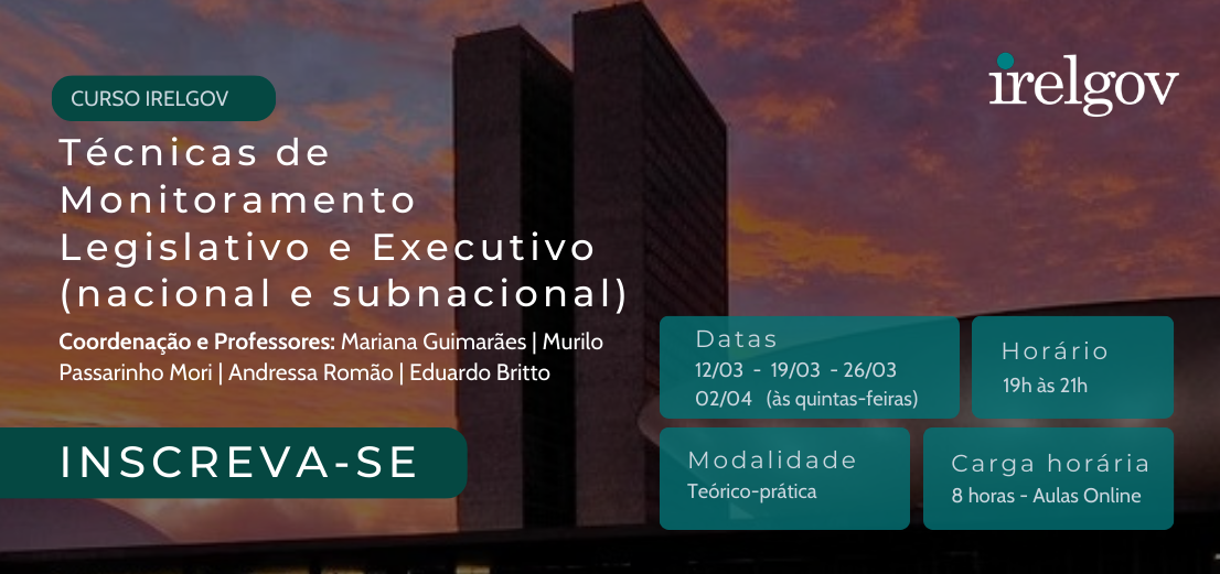 Técnicas de Monitoramento Legislativo e Executivo