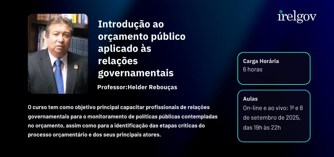 Introdução ao orçamento público aplicado às relações governamentais