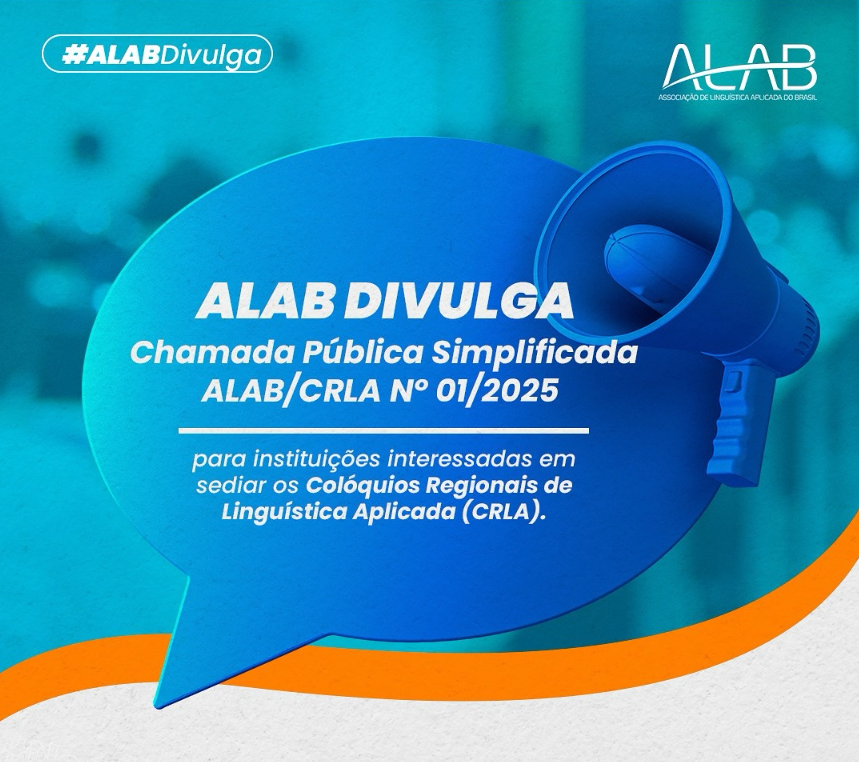Chamada Pública Simplificada para sediar Colóquios Regionais de Linguística Aplicada (CRLA)