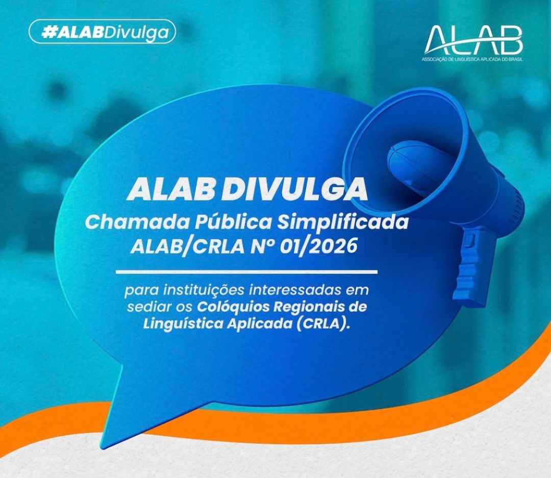 Chamada Pública Simplificada para sediar Colóquios Regionais de Linguística Aplicada (CRLA) 