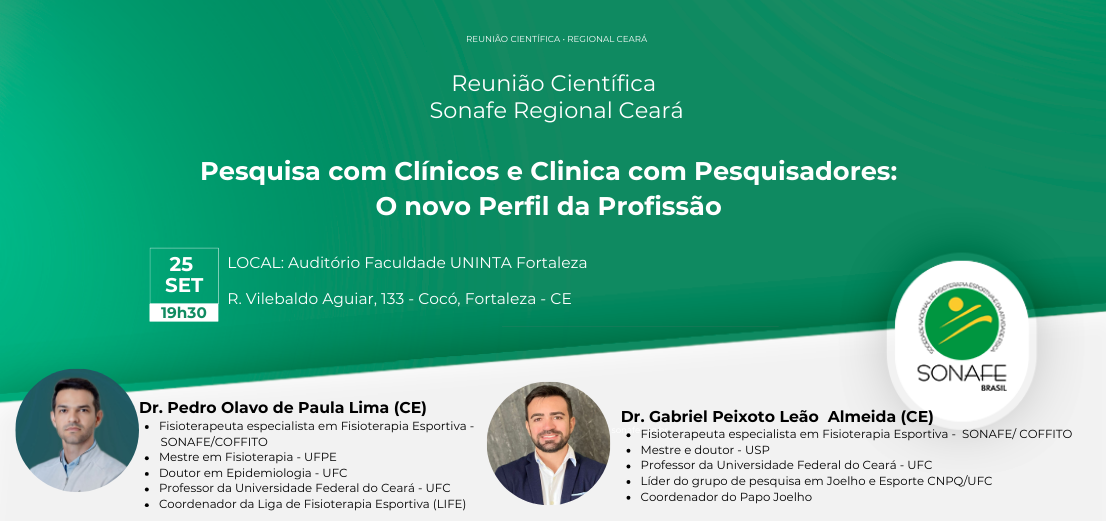 Reunião Científica Setembro 2025 SONAFE CE
