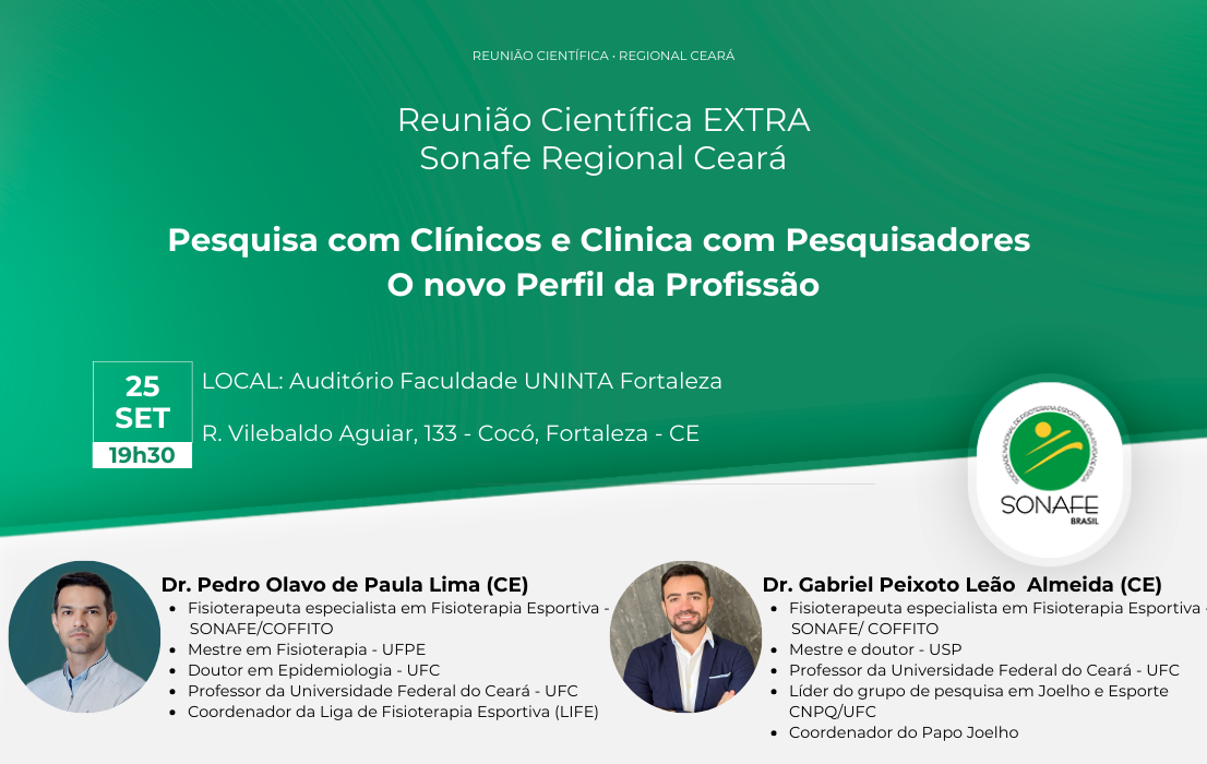 Reunião Científica Setembro 2025 SONAFE CE